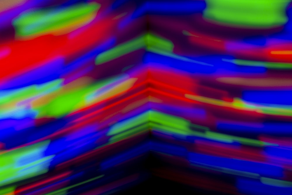 Una imagen multicolor de un objeto curvo