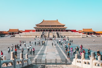 people at Forbidden City in China during daytime