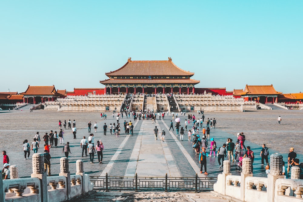 people at Forbidden City in China during daytime