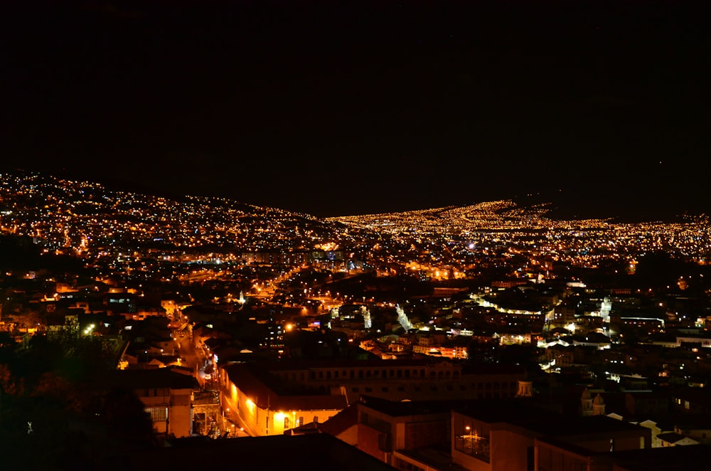 cityscape during nighttime