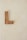 brown wooden L freestanding letter