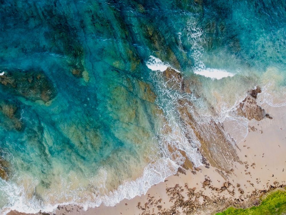 blue sea waves