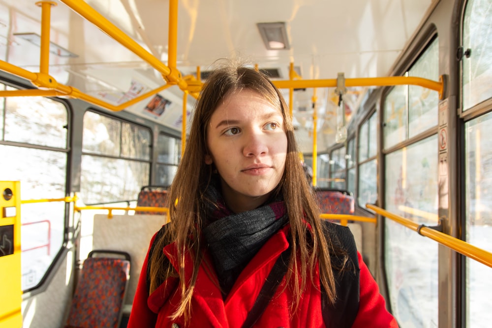 girl sitting on passengers seat