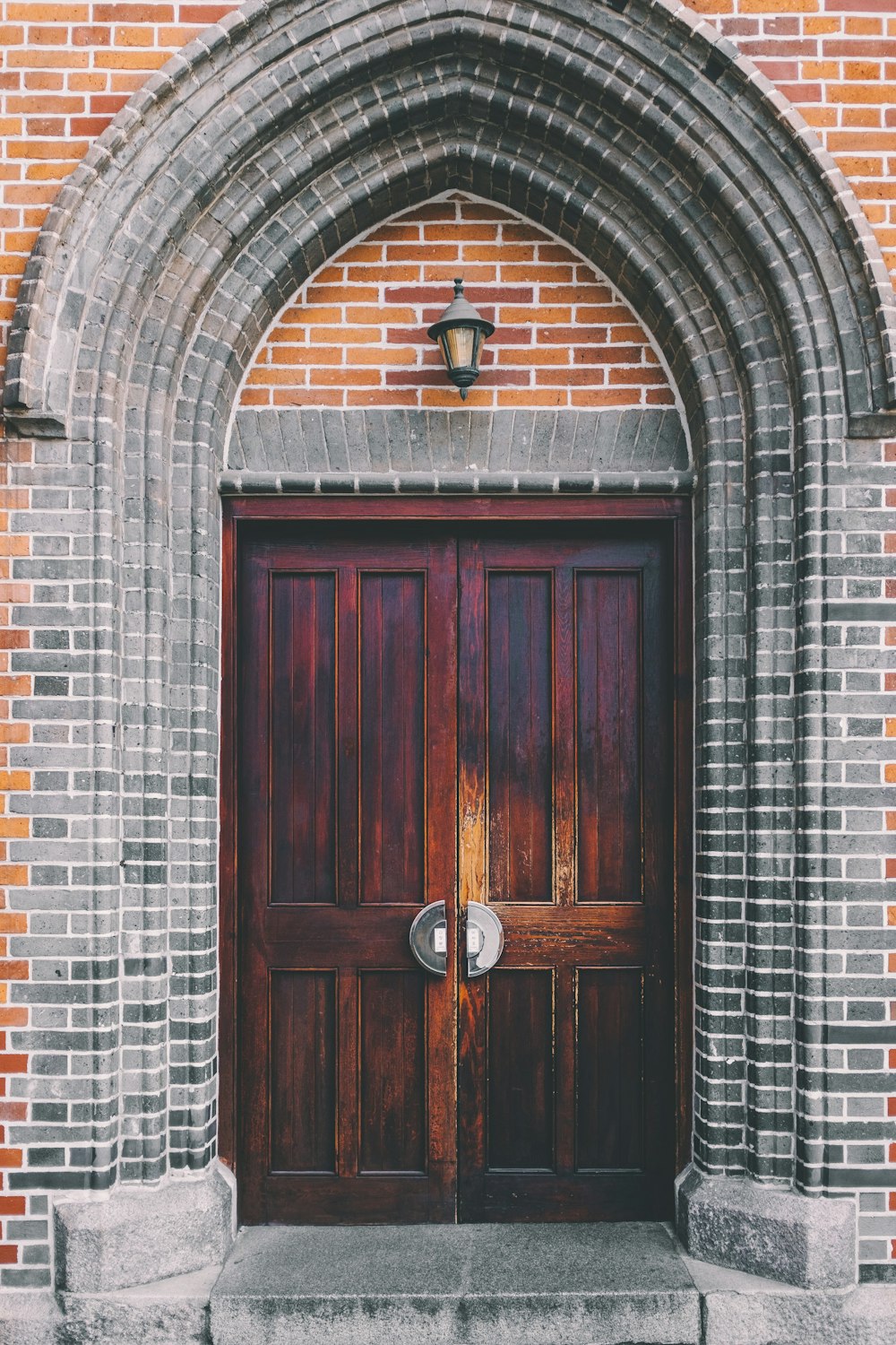 closed wooden door