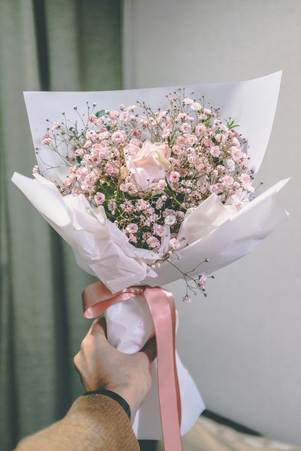 pink flowers bouquet
