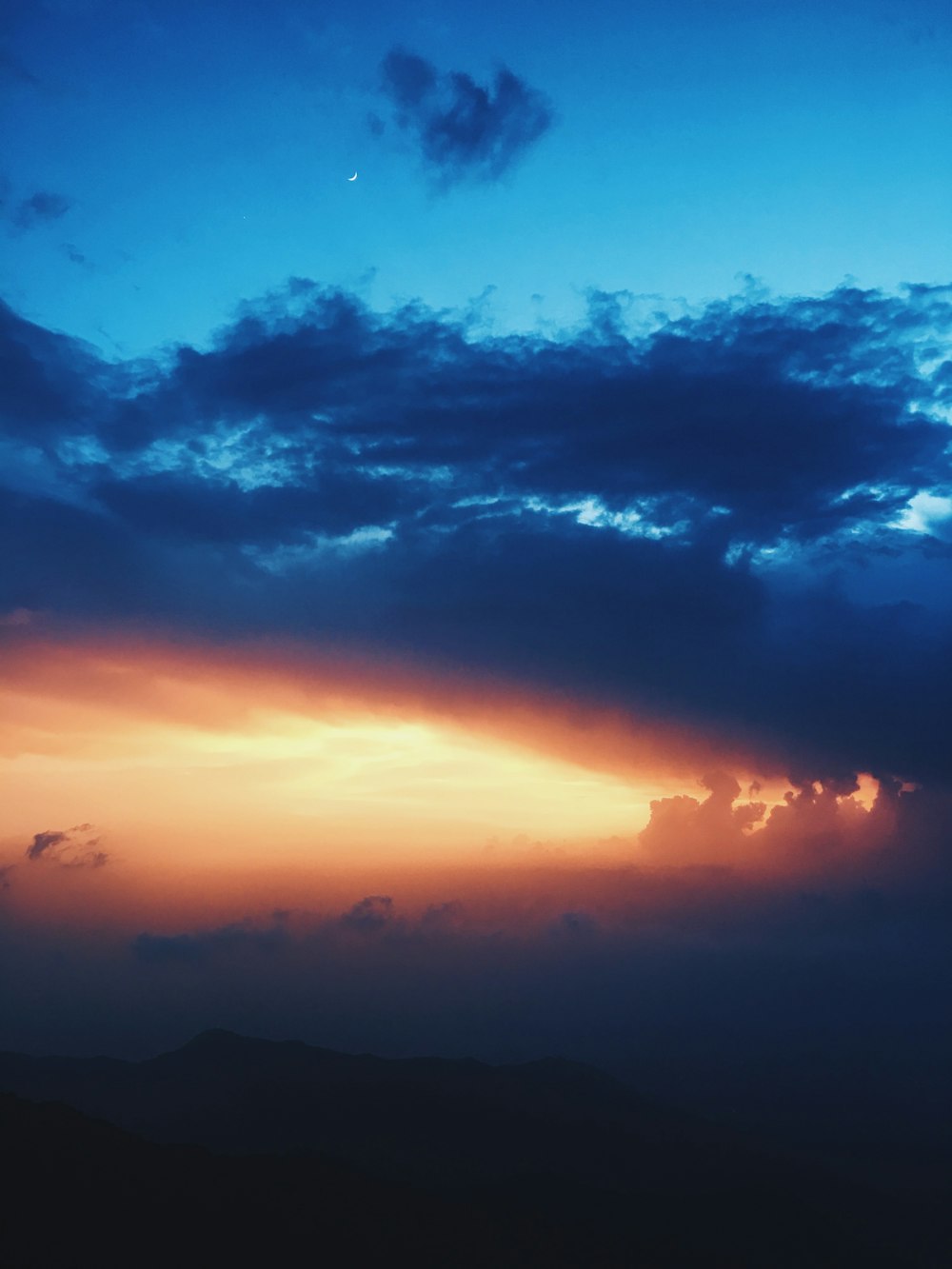 clouds over the hill