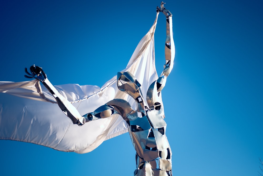 skeleton holding banner