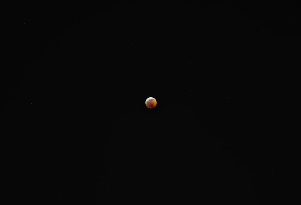 lunar eclipse at nighttime