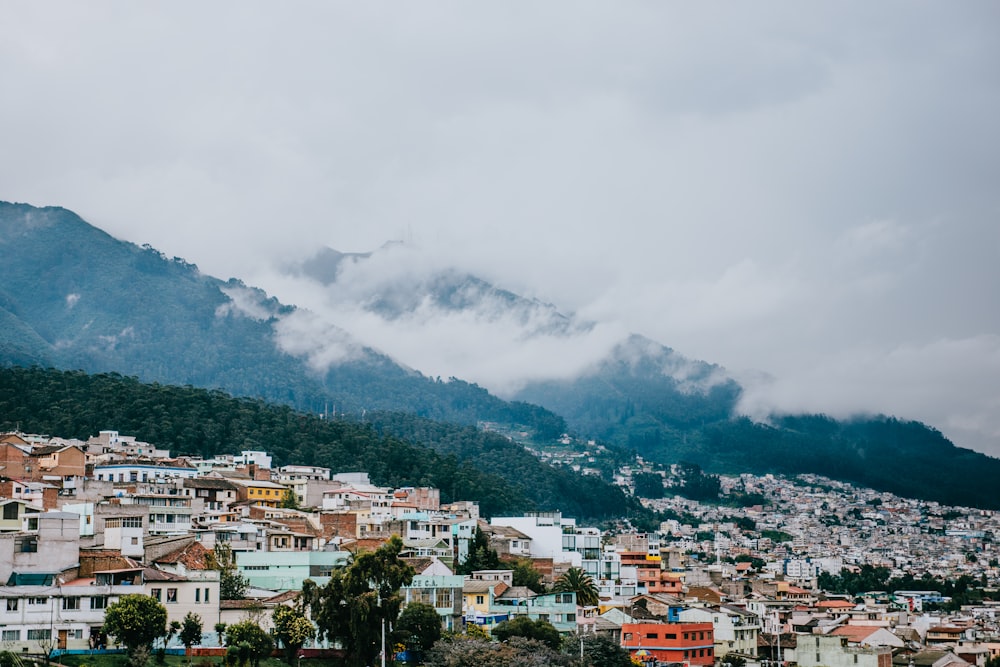 city and mountain ranges