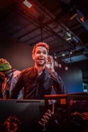 Portrait of Joseph Ekman speaking at a technology standards conference.