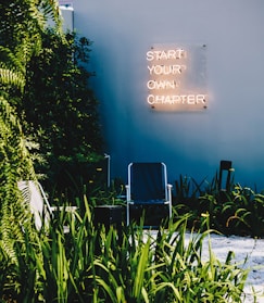 start your own chapter neon signage