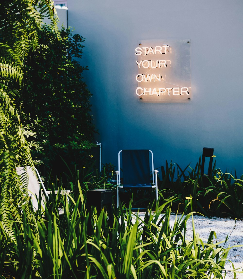 start your own chapter neon signage