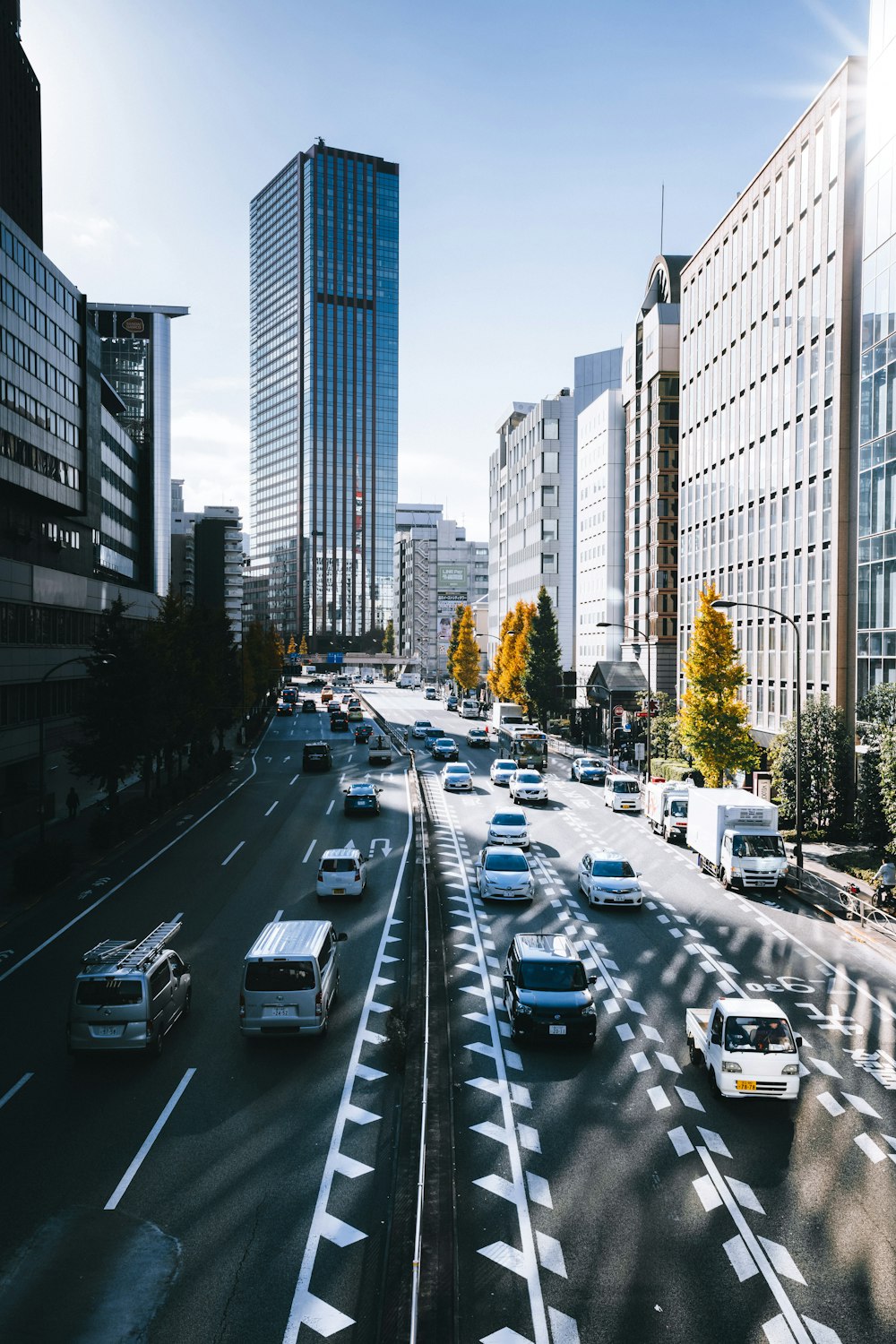 vehicles and buildings