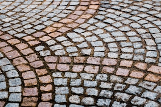 brown and red bricks