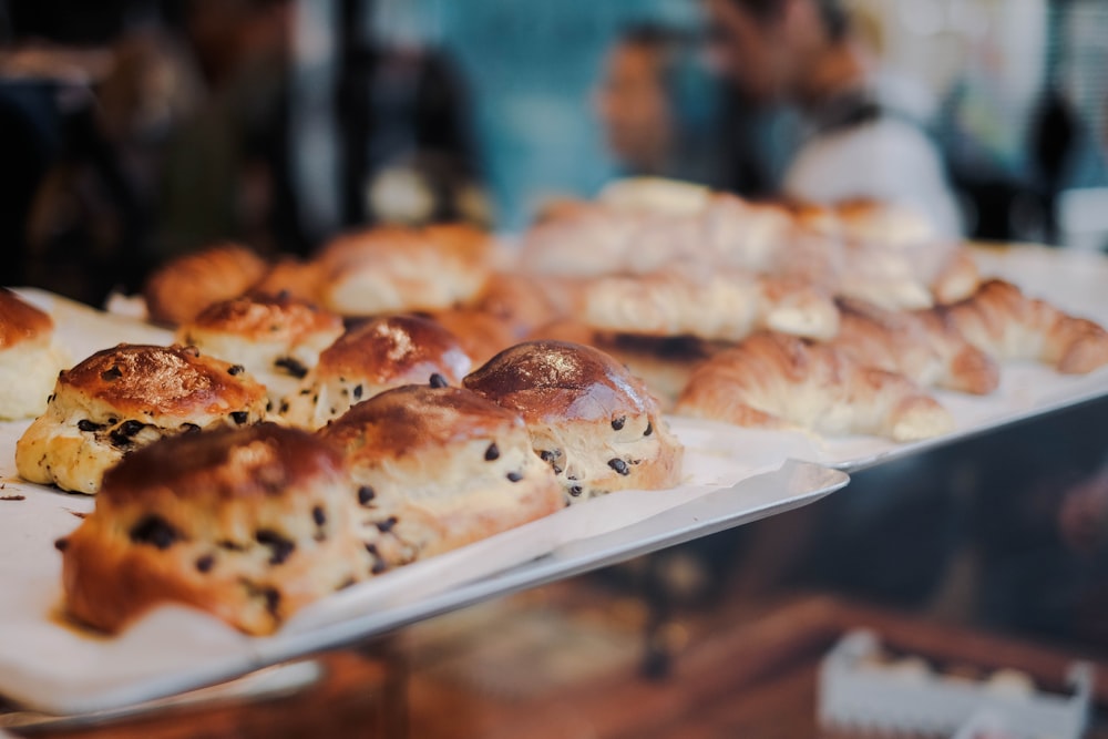 pastry on tray