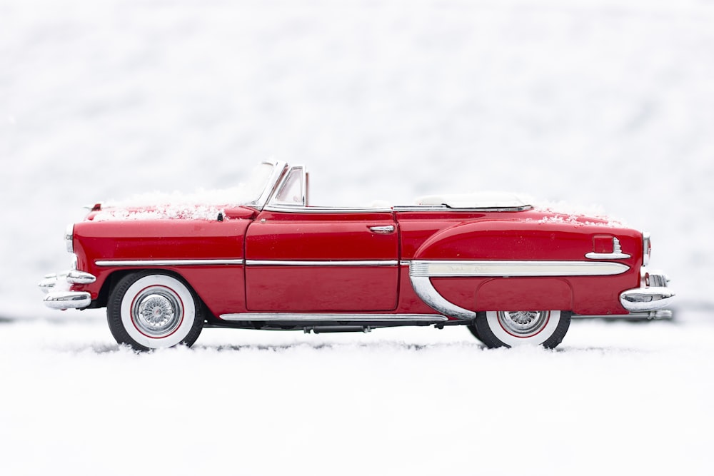 red convertible coupe