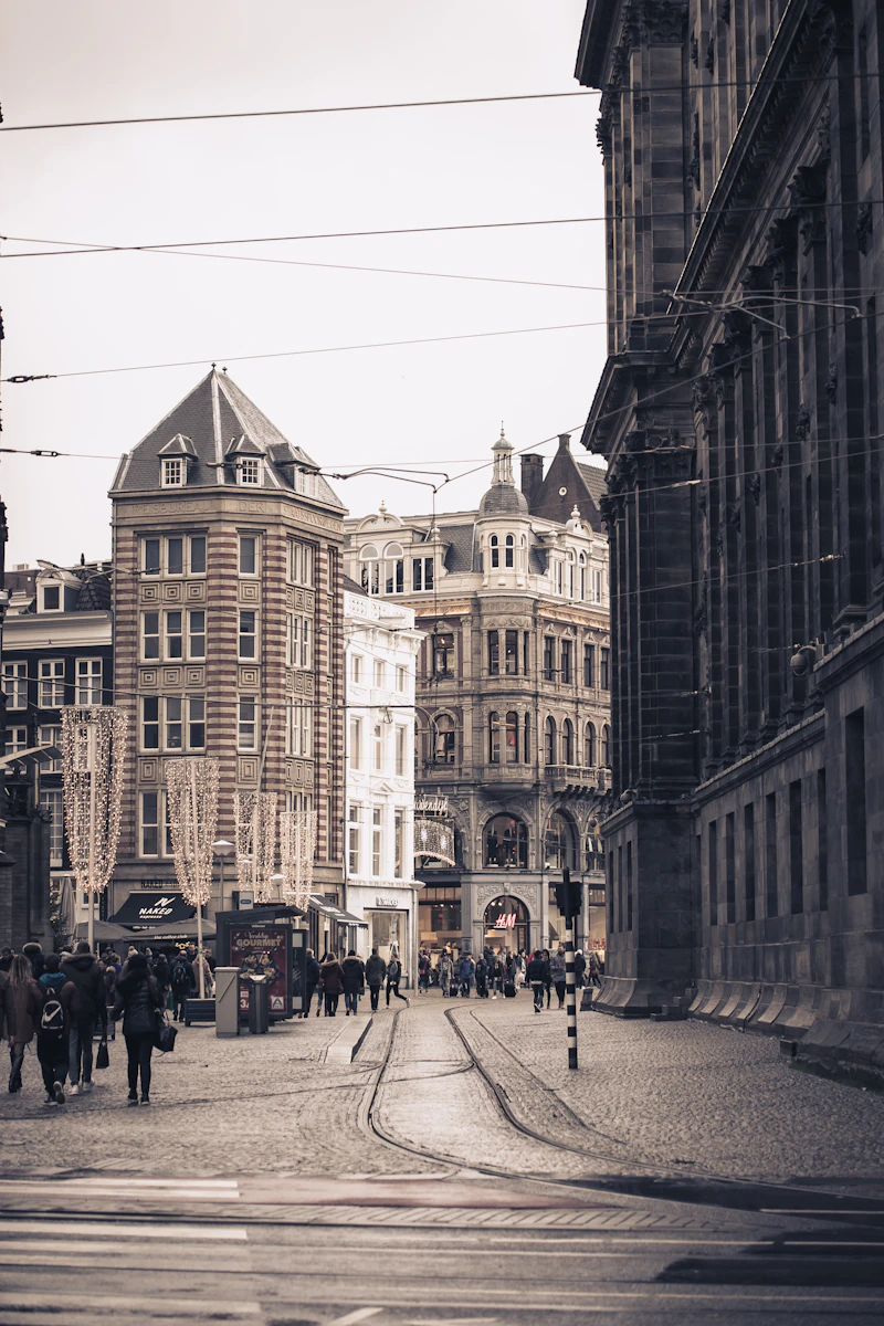 Street scene from Prague showing budget-friendly urban life