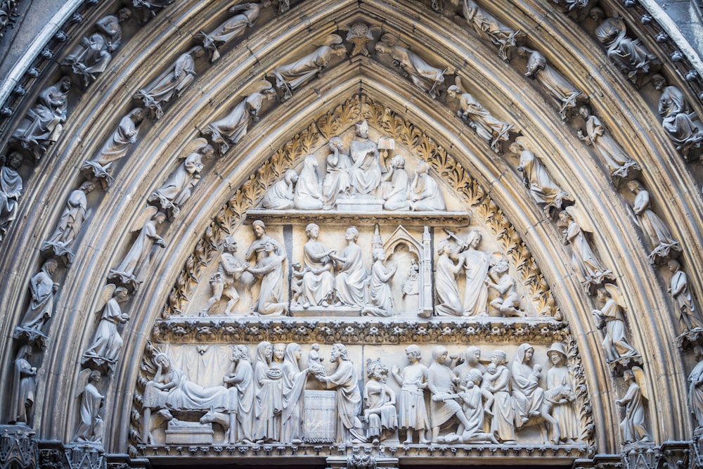 group of people sitting and standing next to each other mid relief