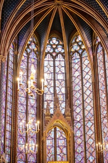 four gold candle chandeliers