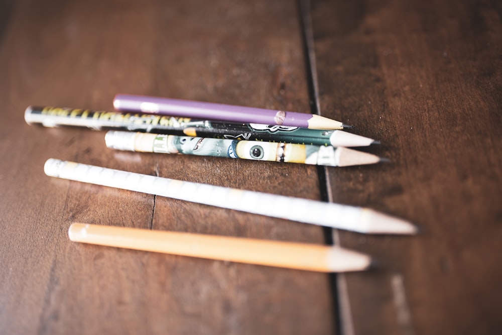 selective focus photo of pencils