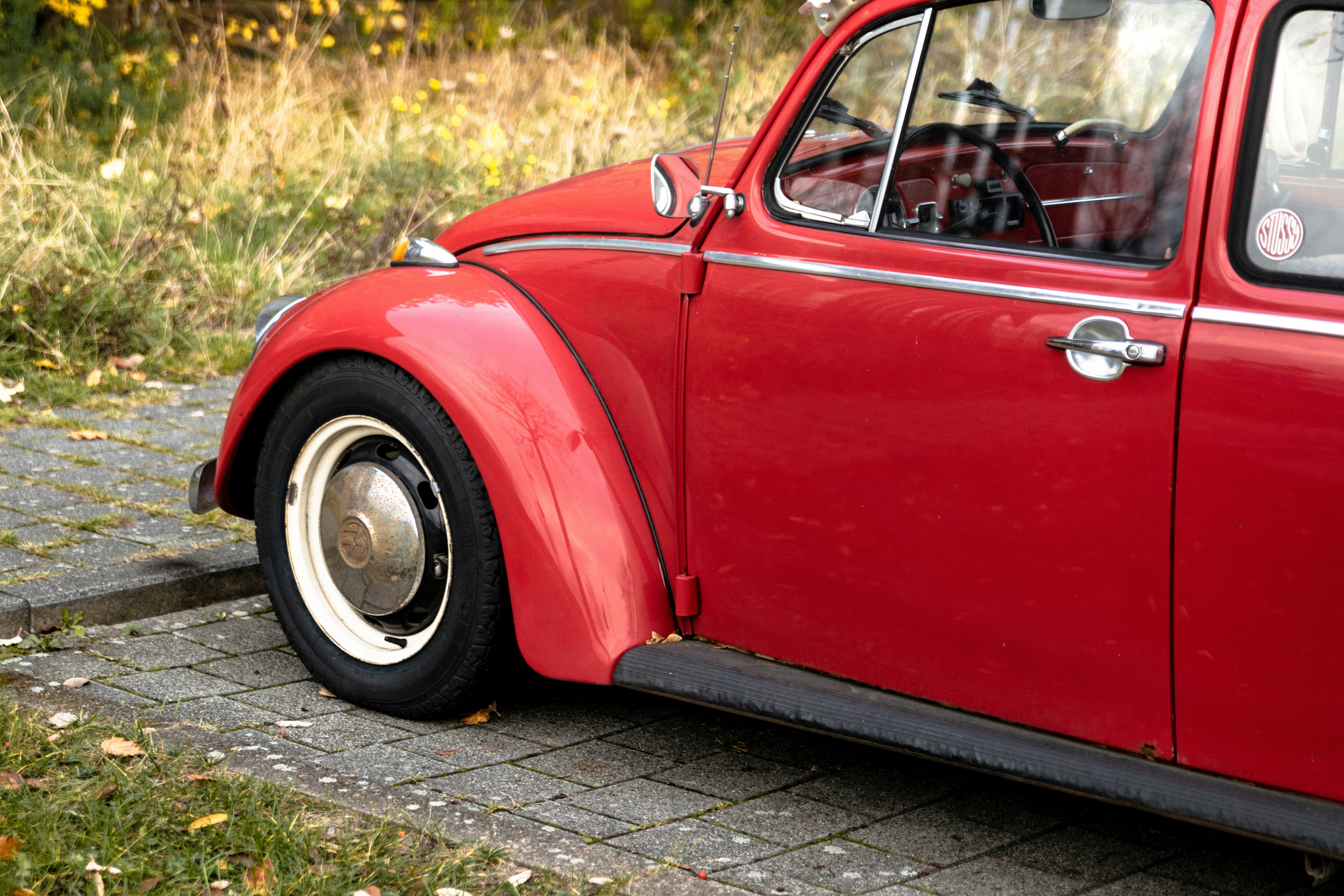 red Volkswagen Beetle