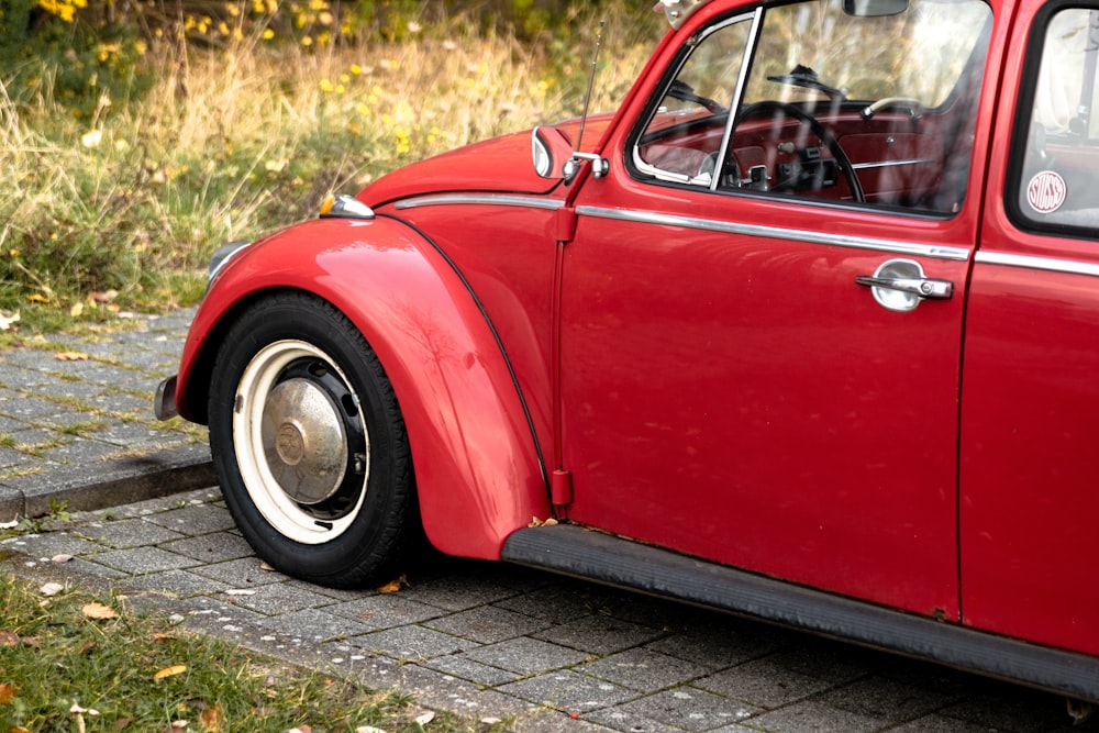 red Volkswagen Beetle