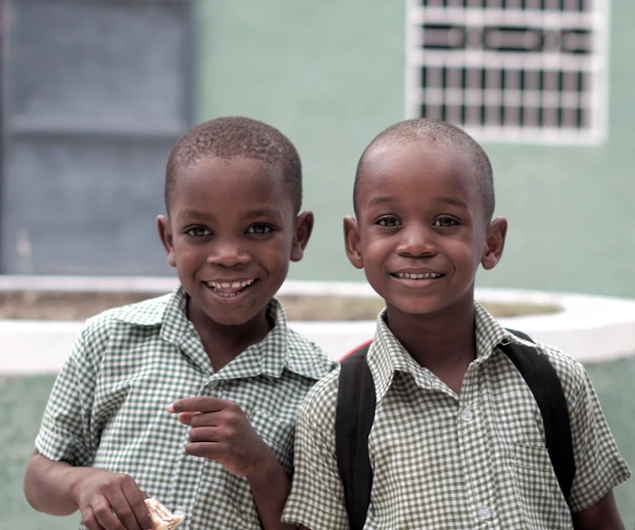 Two students studying together