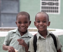 African child engaged in learning activity