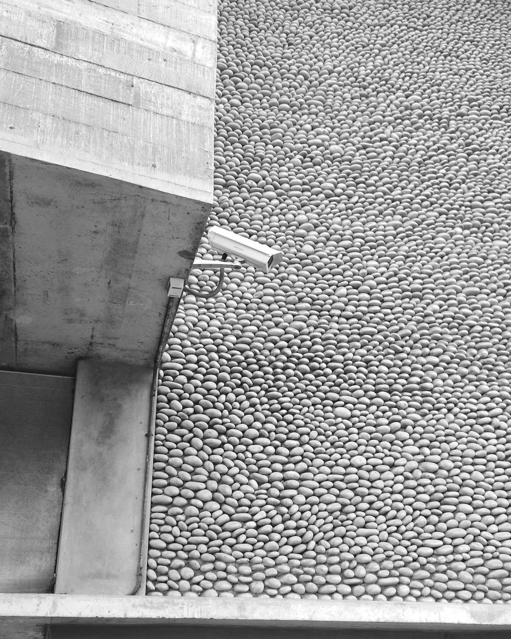 white surveillance camera