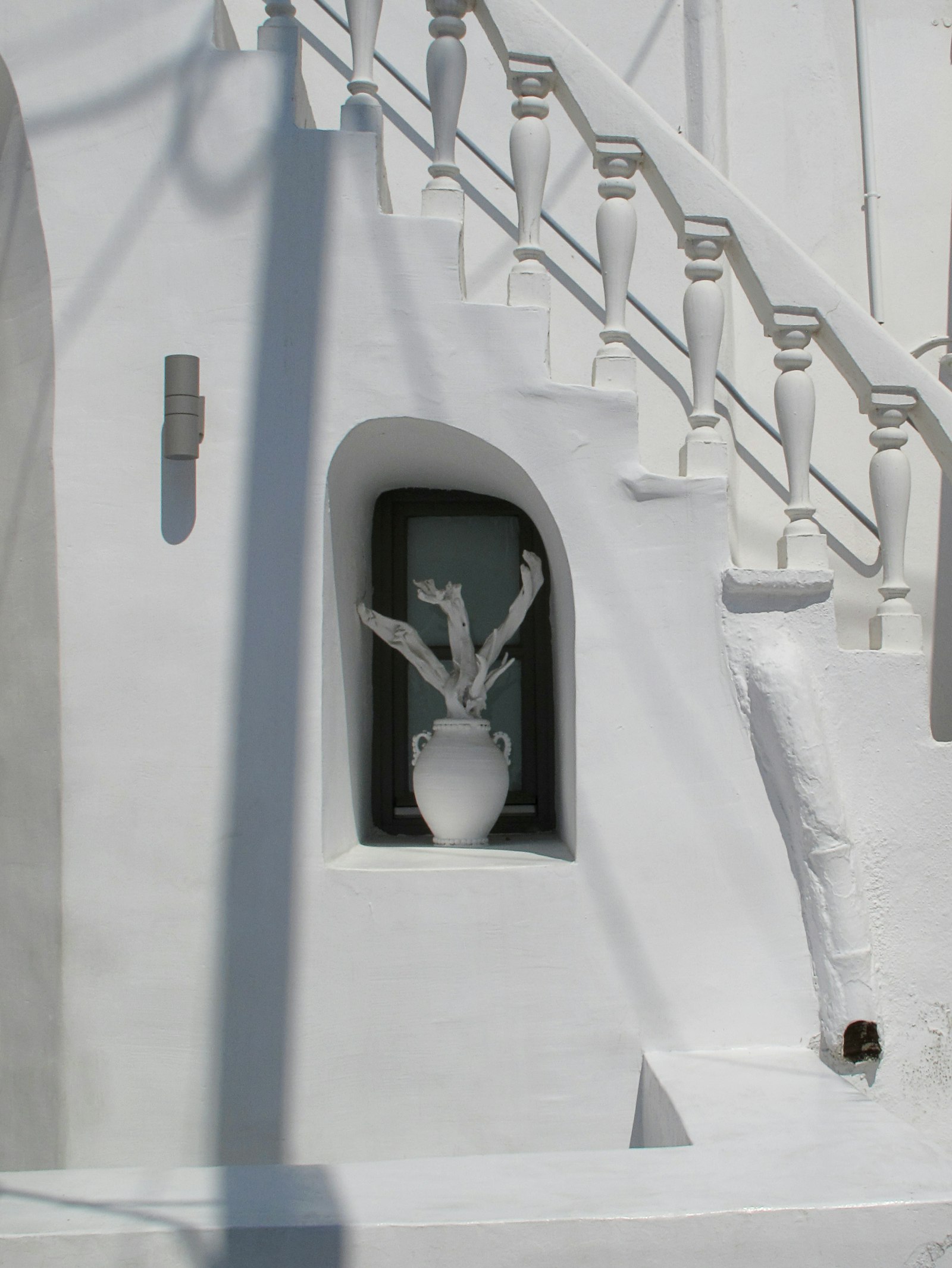 6.1 - 30.5 mm sample photo. White concrete stairs with photography