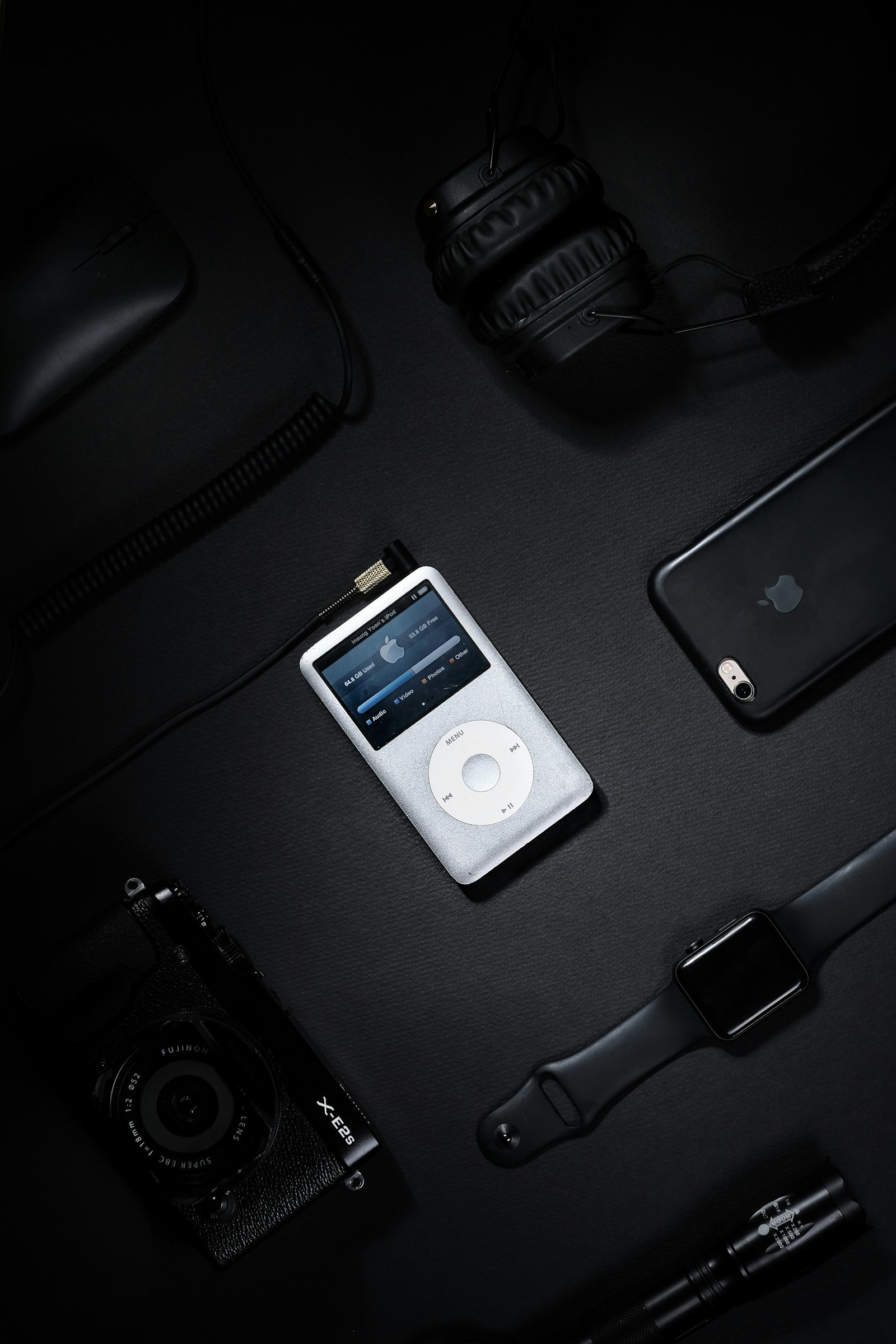 Fujifilm XF 56mm F1.2 R APD sample photo. Turned-on white ipod classic photography