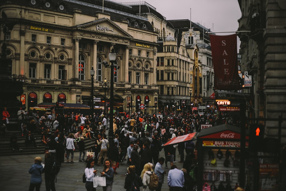 people in plaza