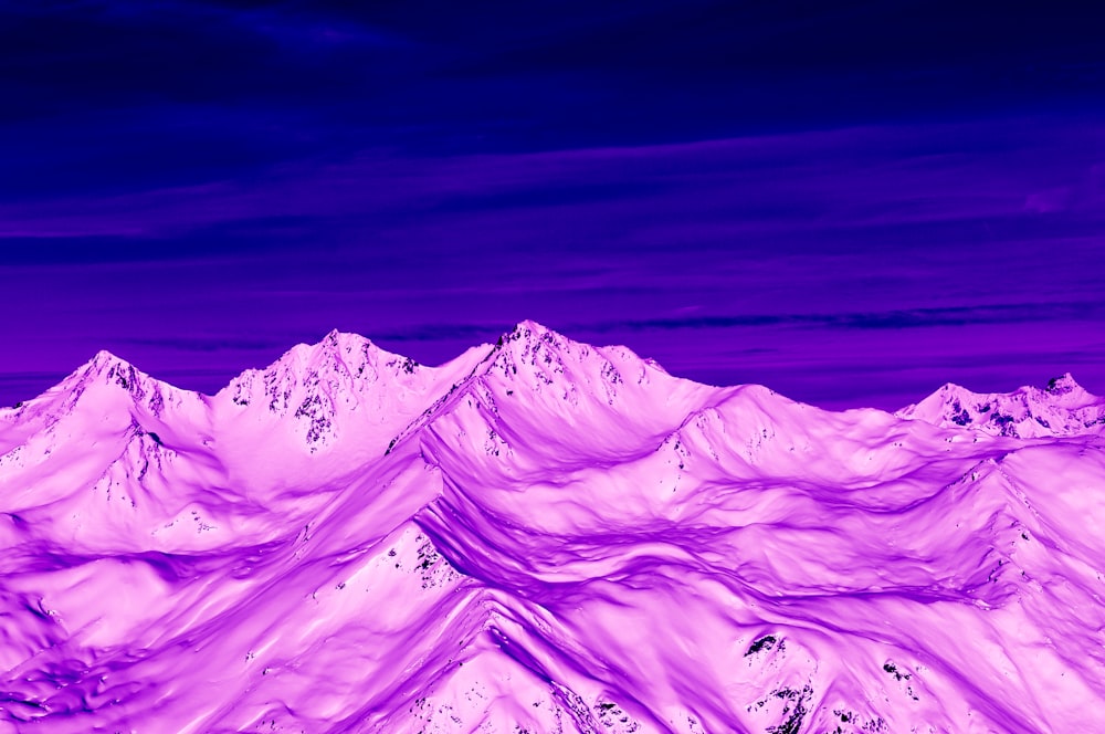 purple mountains under blue sky