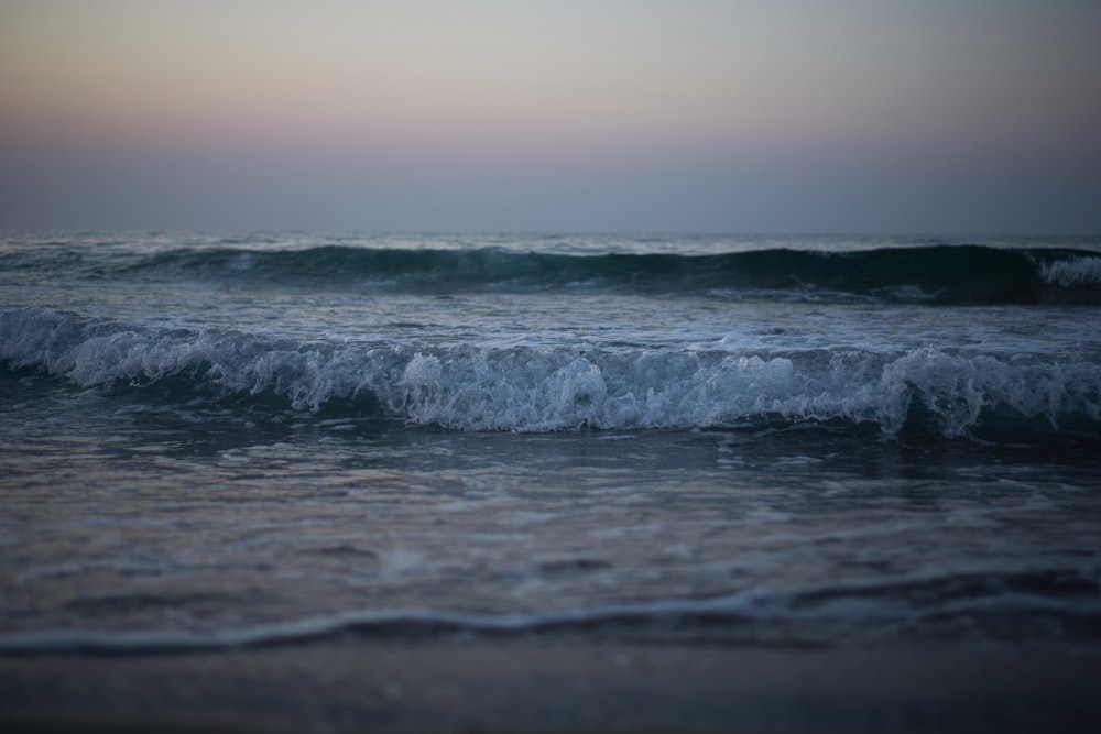 ocean waves near seashore