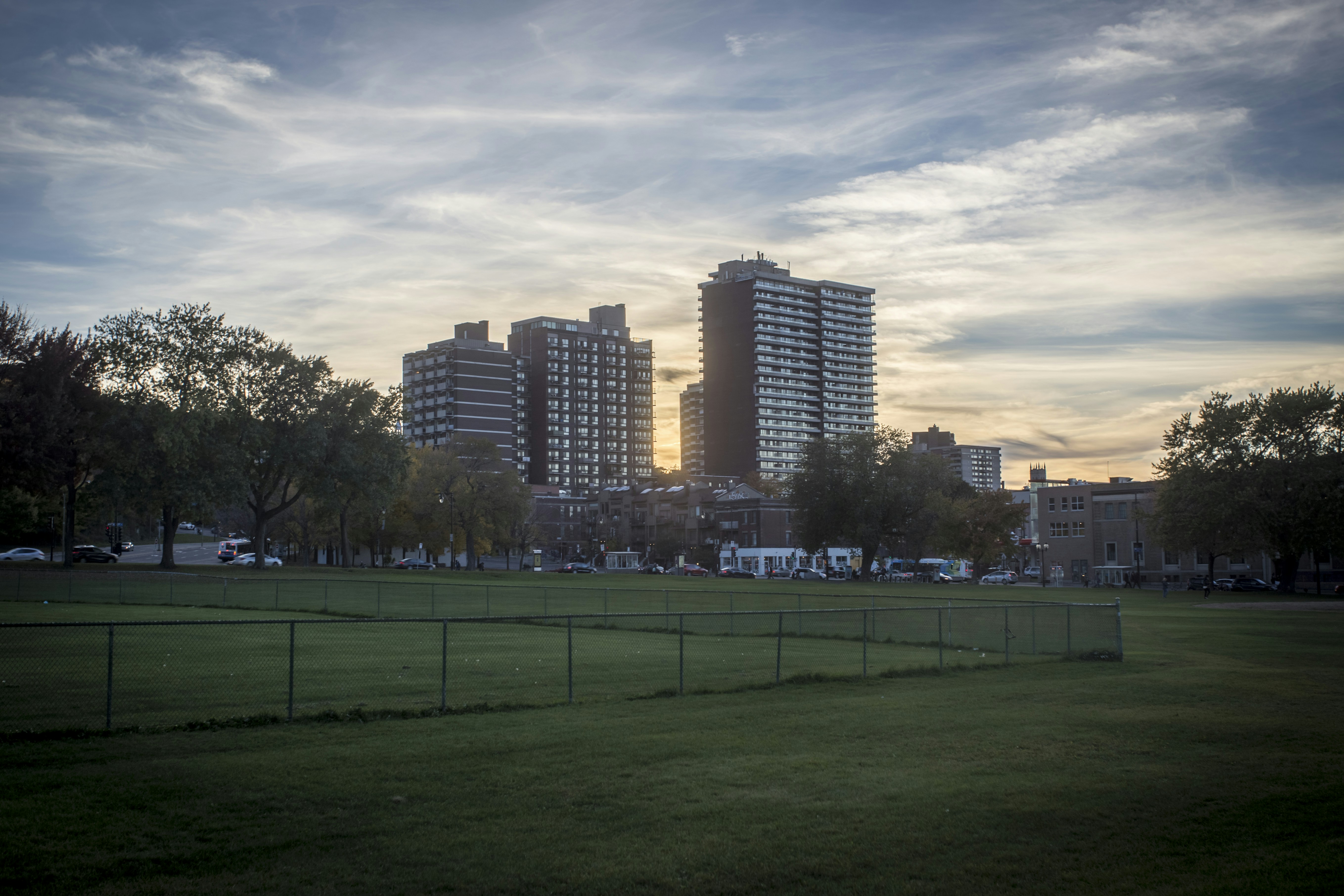 gray high-rise buildings