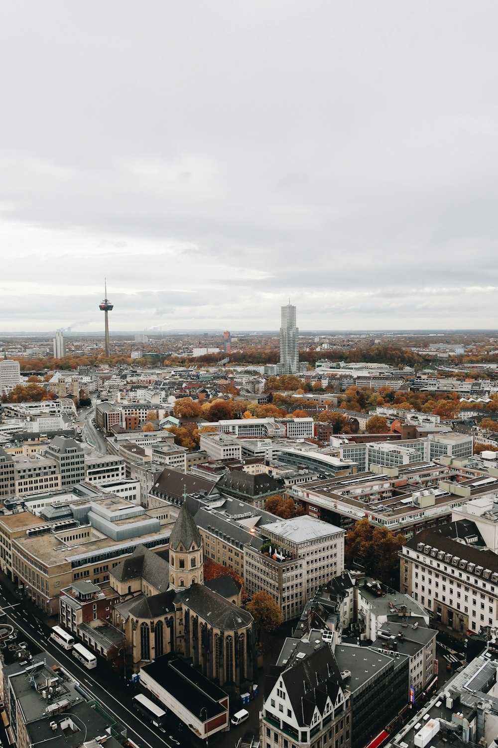 aerial photography of buildings