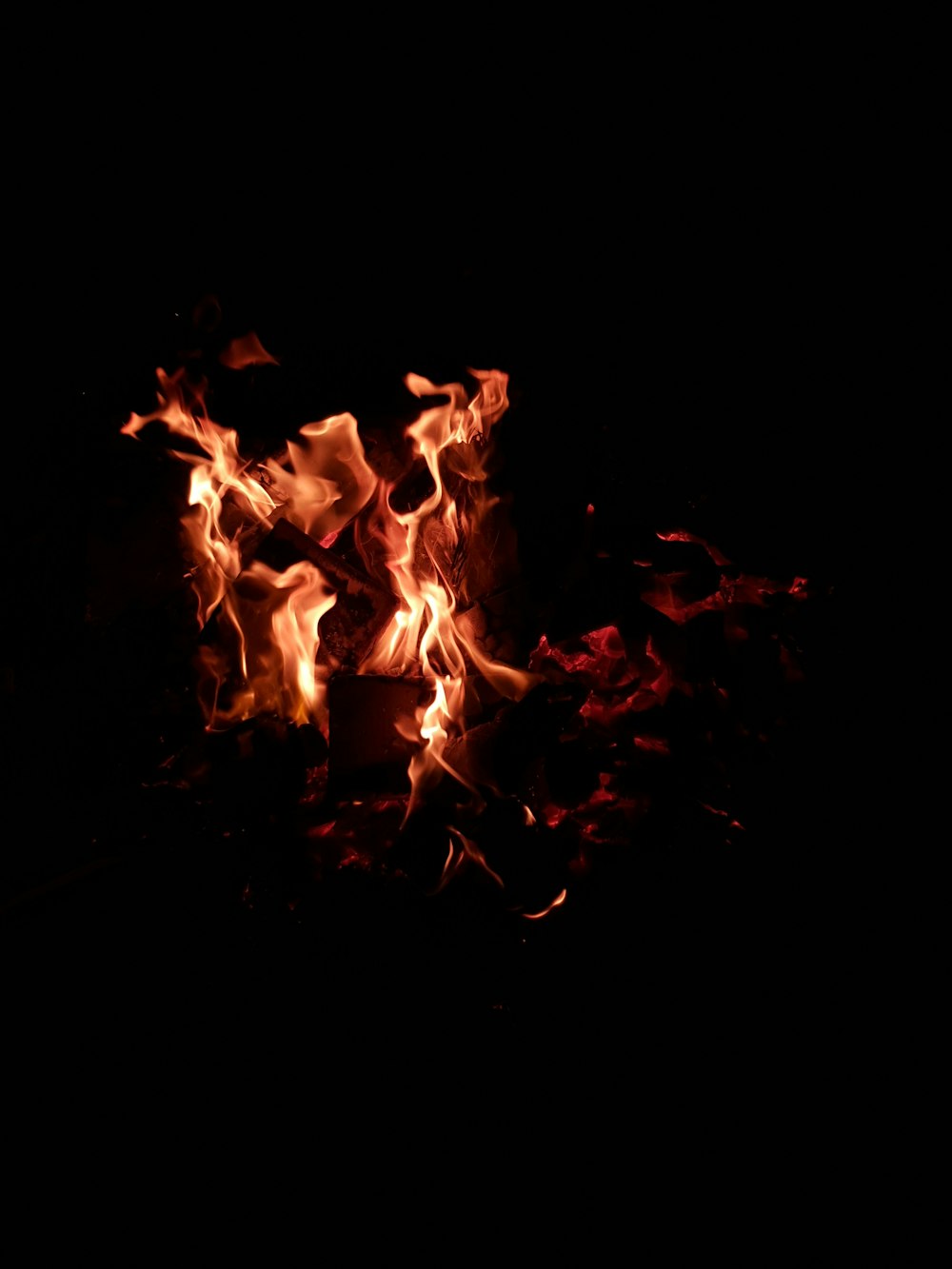 bonfire at night