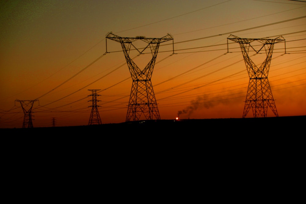 transmission towers