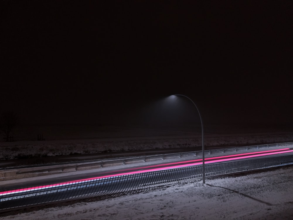 time lapse photo of highway