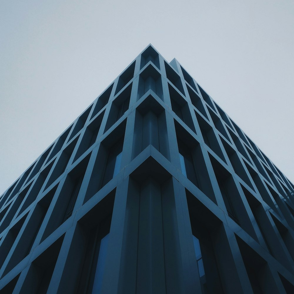 low angle photography of concrete building