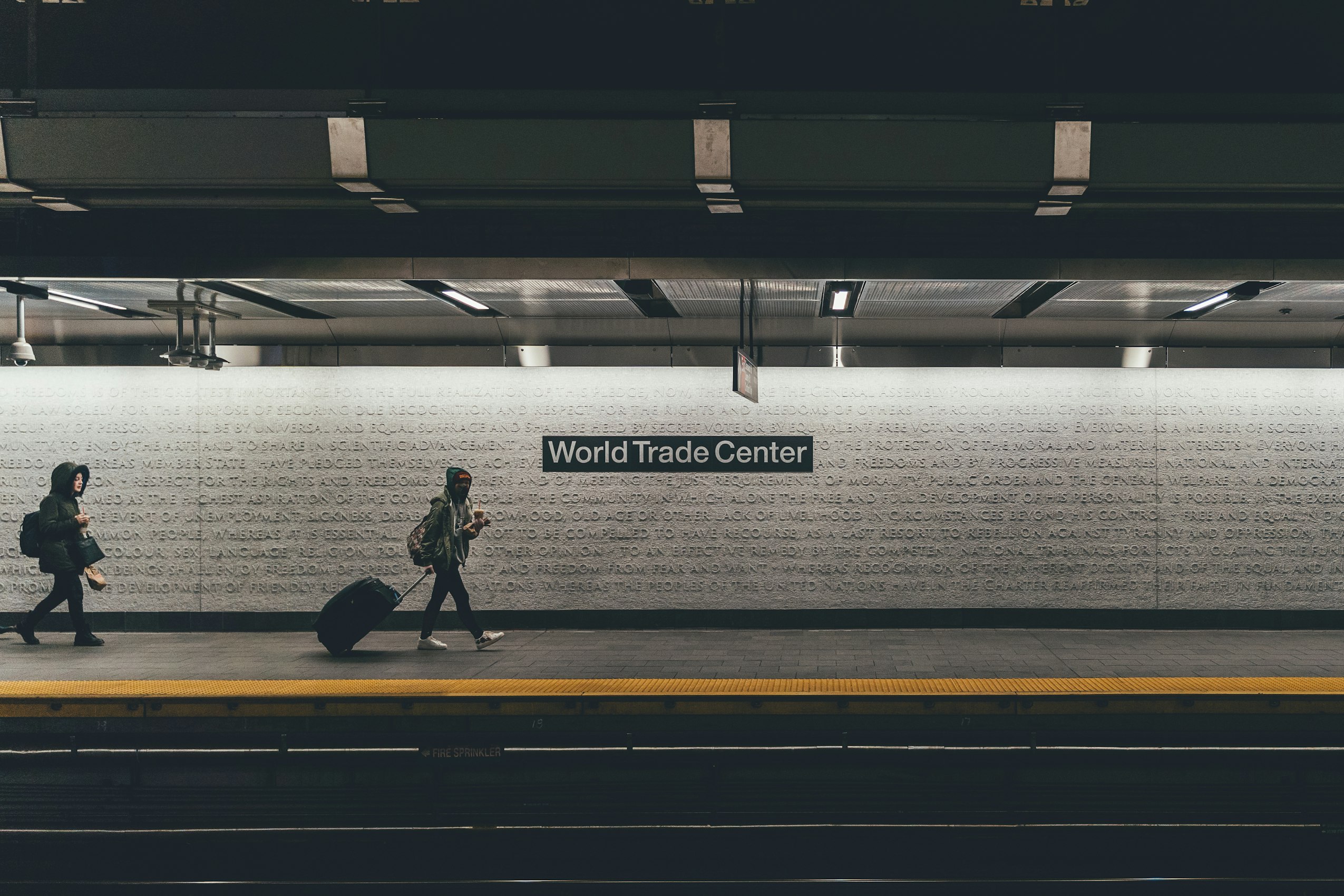 World Trade Center Subway Station Wall