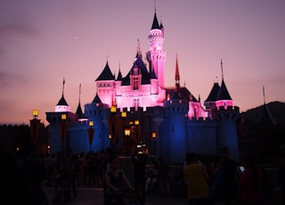 people gathered near castle