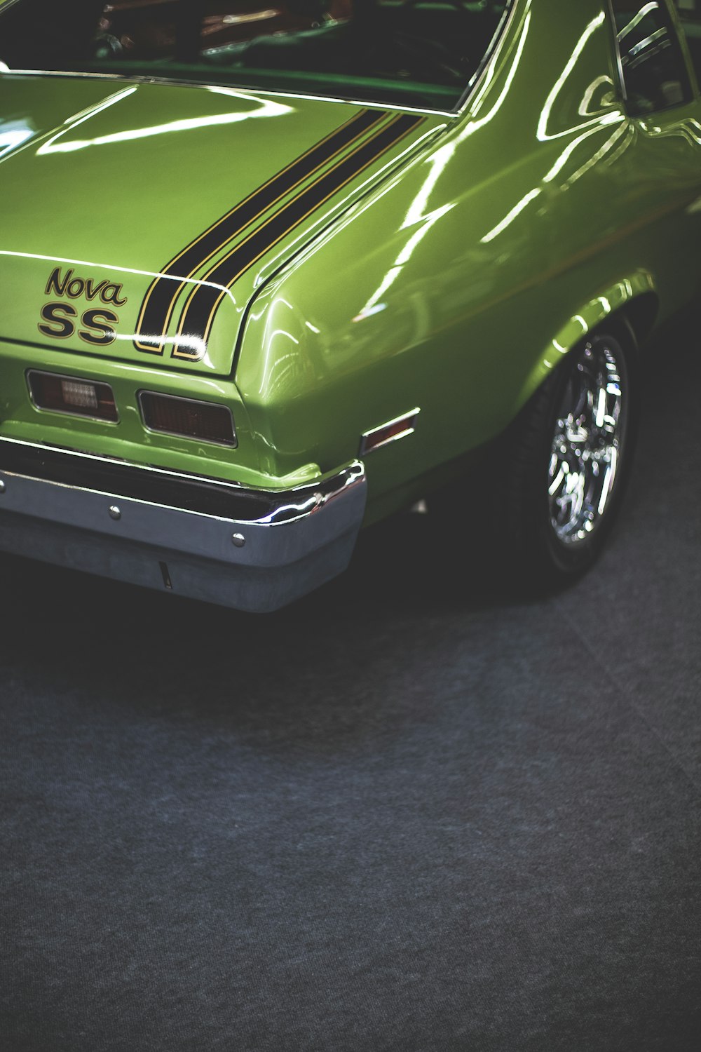 green Chevrolet Nova SS