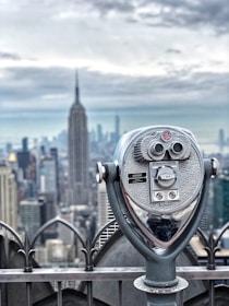 gray cityscape telescope