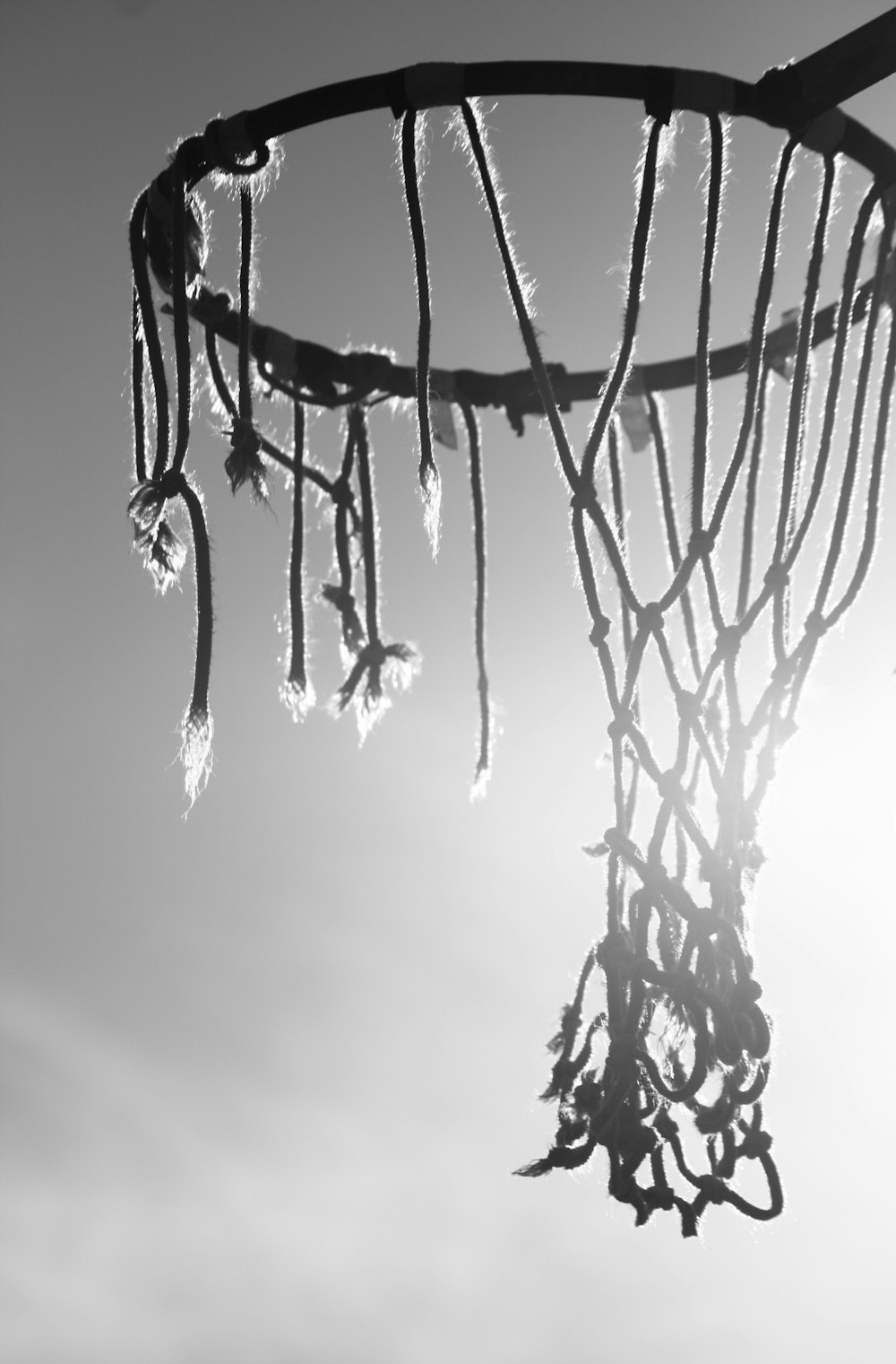 wrecked basketball net