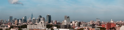 A panoramic view of a city skyline featuring our projects.