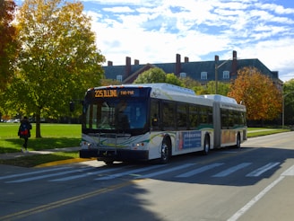 Bus stop one block away with routes to city center.