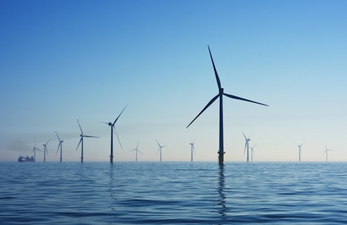 Wind turbines representing offshore wind energy news