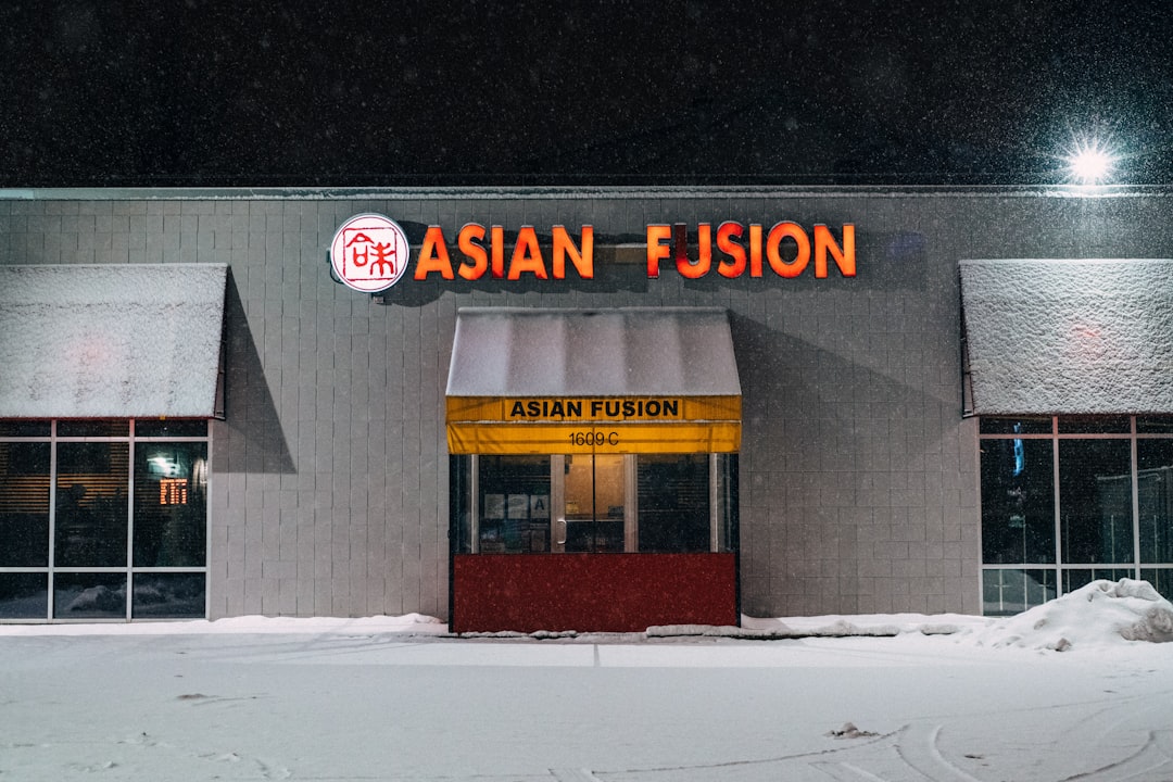 Asian Fusion restaurant building,