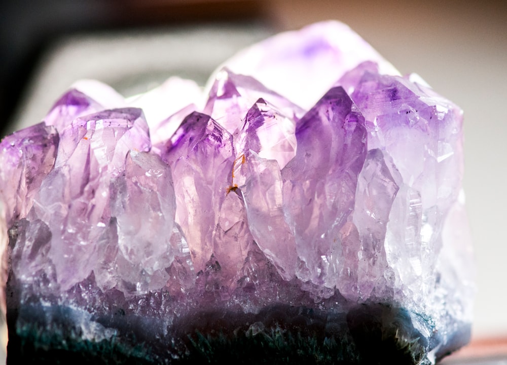 a purple geode